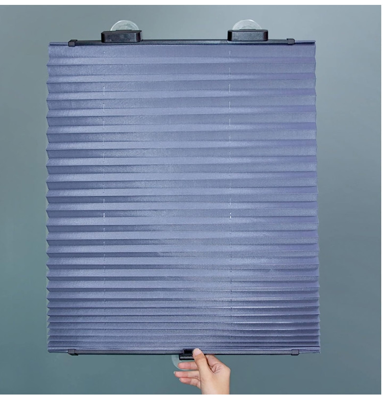 28”x70”Pleated Shade Window Blind Sun UV Half Blackout Blind Roller Car window