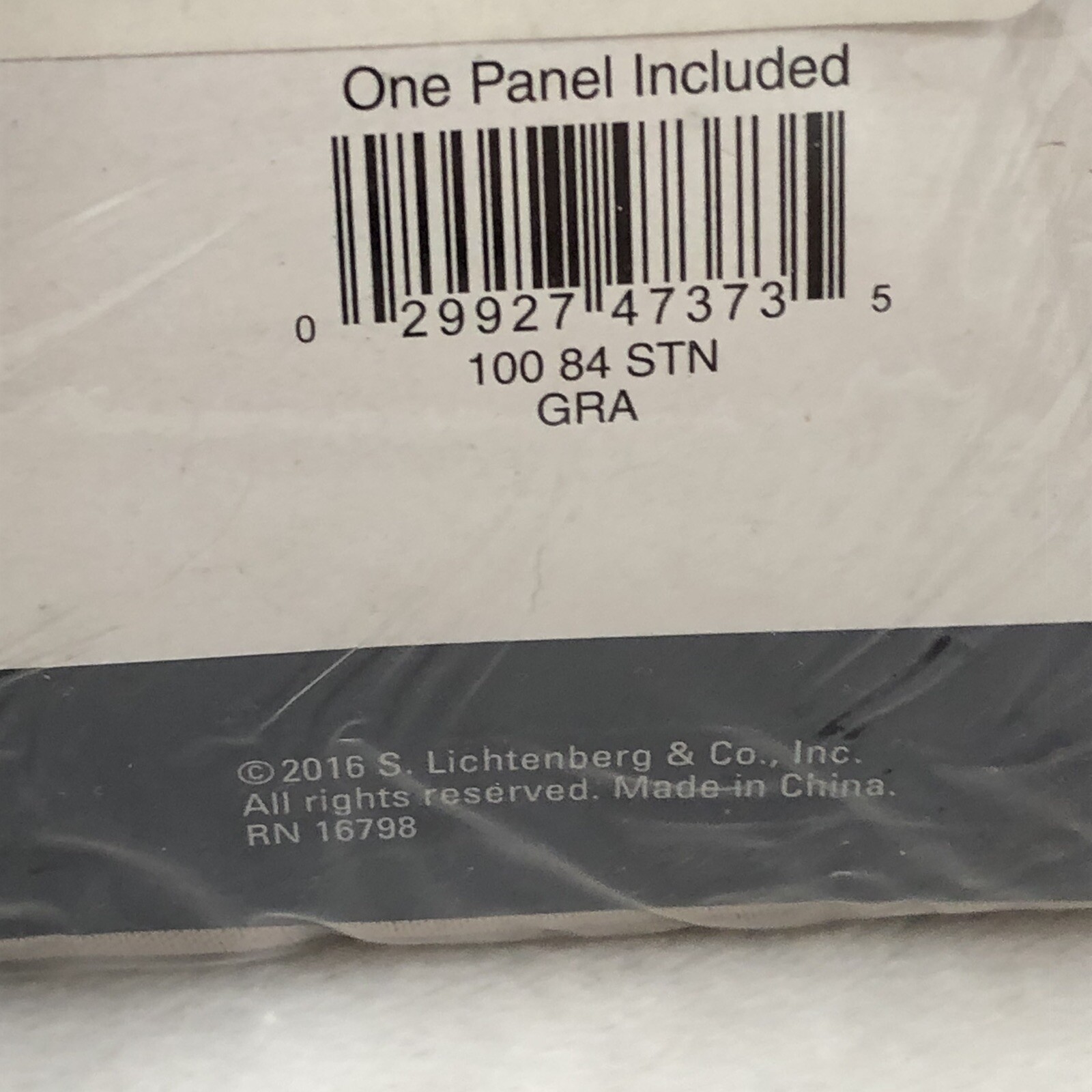 Lichtenburg Sun Zero Blackout Rod Pocket Curtain 100″ x 84″ Gray Beige One Panel