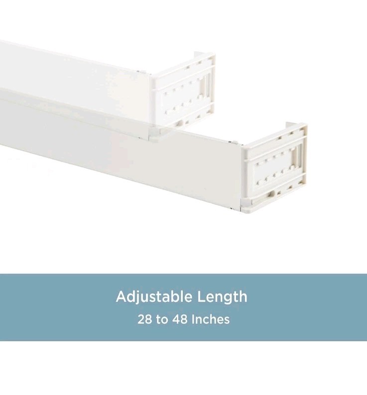 Kenney 506AP Classic 2.5 Adjustable Projection 28 to 48-Inch Wide, White USA