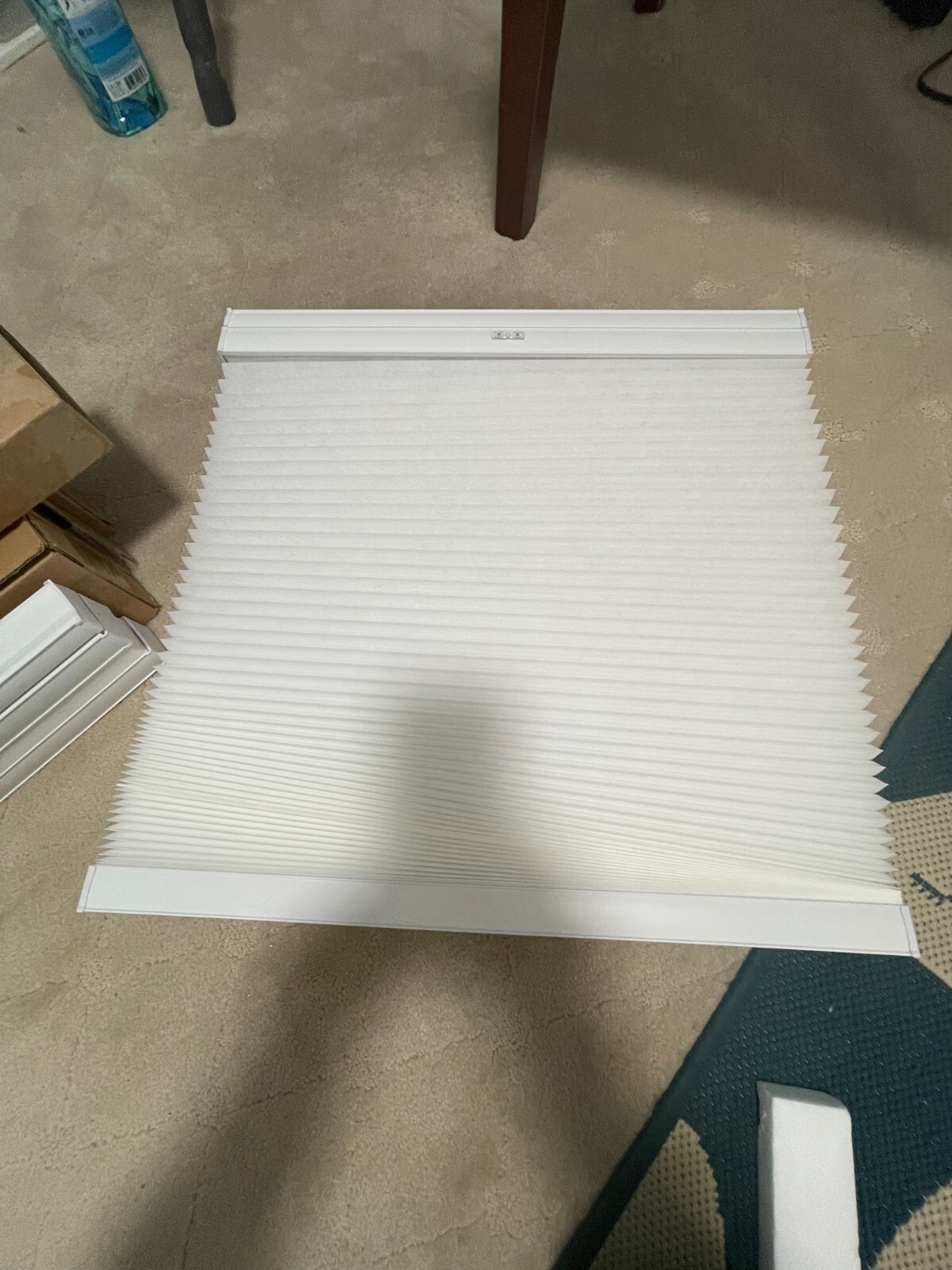 Snow Drift Cell Cordless Blind in White 21-1/2” W x 48″L # 881885162