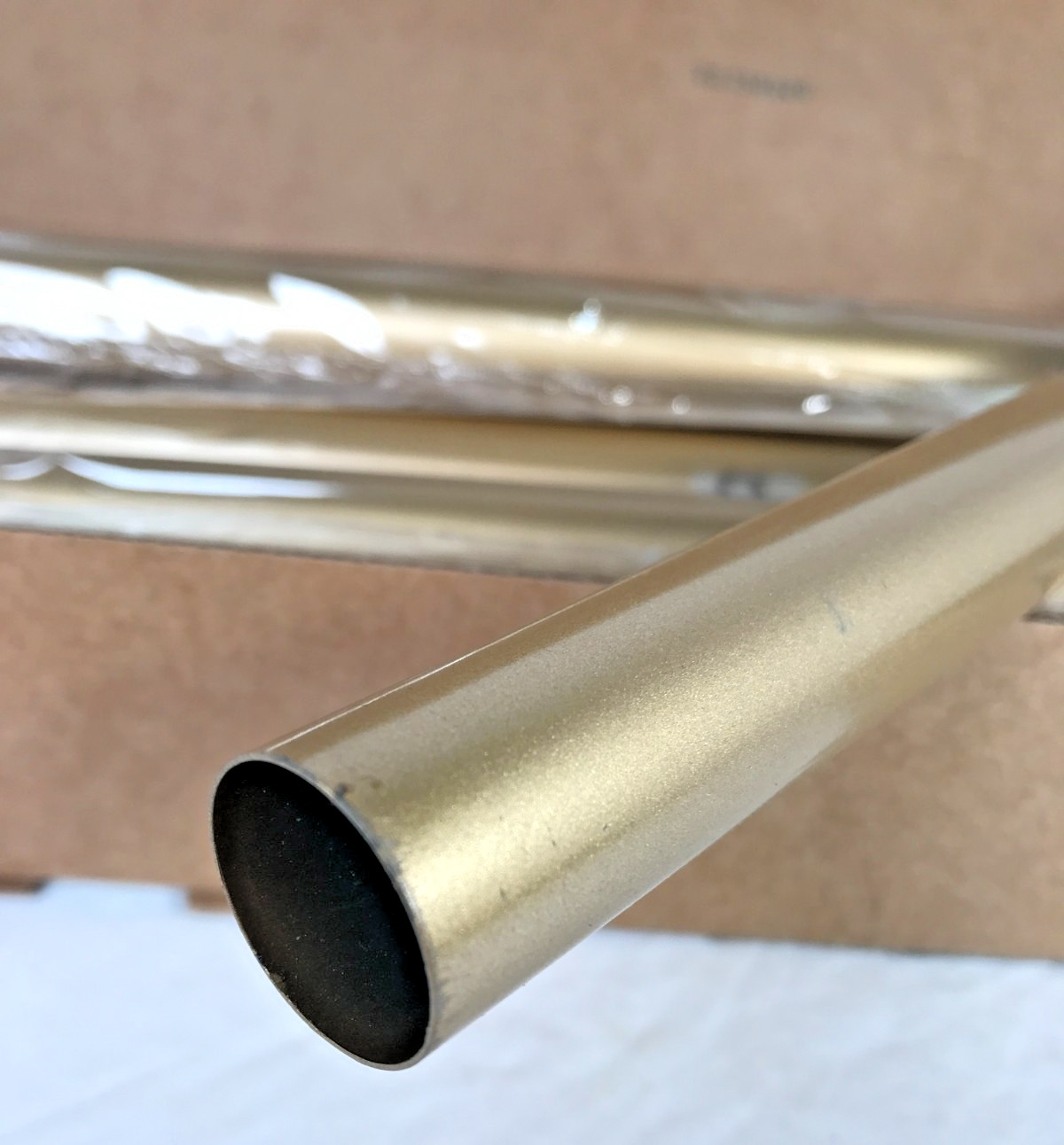 Curtain Rod Gold Finish Decorative Window & Door Hanging 30″-120″ New