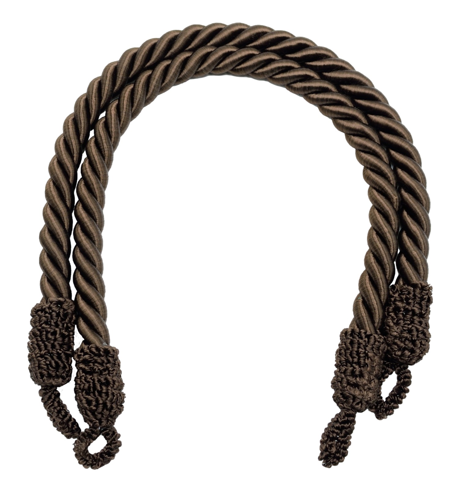 DÉCOPRO 24″ Decorative Rope Tieback, Color# E19 – Mocha Brown [Set of 2]