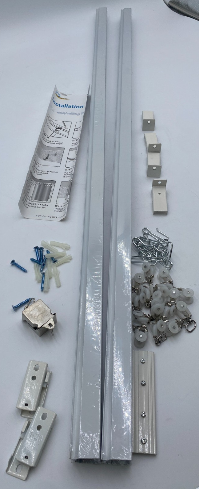 Curtain Track Rail Set For Ceiling Room Divider Privacy Heavy Duty