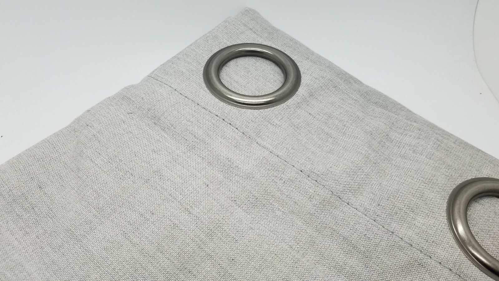 Pottery Barn Sunbrella Solid Indoor Outdoor Panel 84″ Volt Silver Gray S/2 #4646