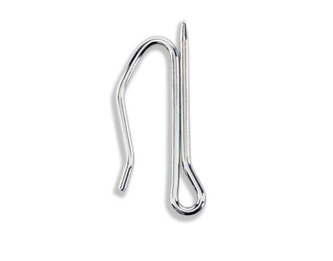 Zinc Plated Steel Drapery 1.5”x5/8” Pleated Drapery Pins – Heavy Duty (25-Pack)