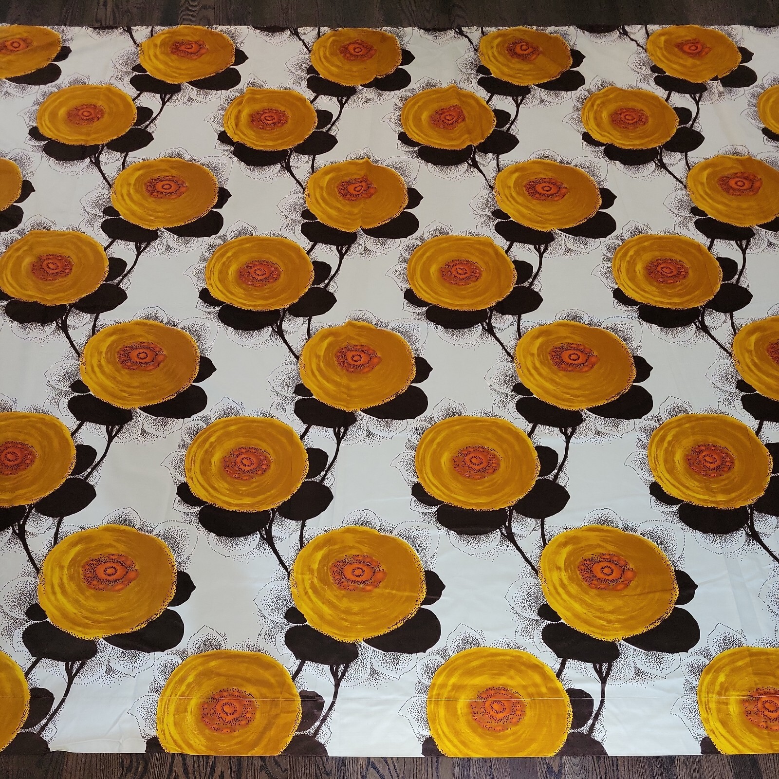 VINTAGE Mid Century Modern Retro 134″ L 92″ H Curtain Panel Fabric Dekoplus