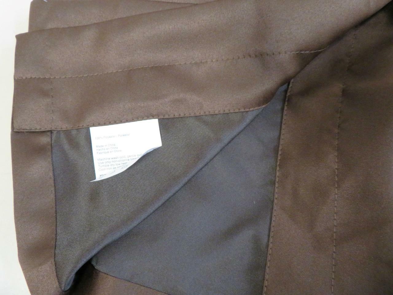 Chocolate Solid Rod Pocket Room Darkening Curtain – 54 in. W x 72 in. L