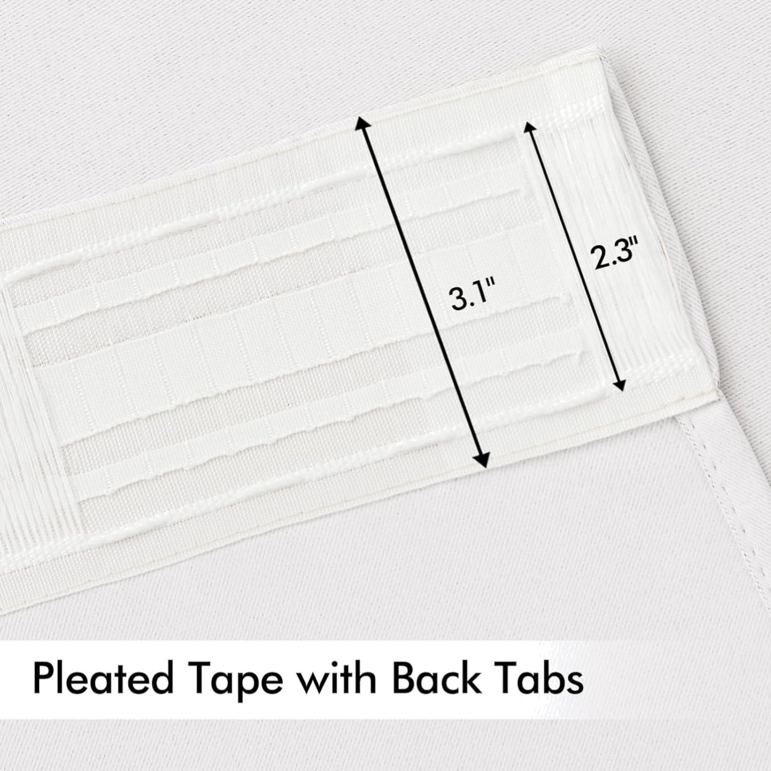 Stylish 96 Inch Blackout Curtain Set in Pure White – Rod Pocket & Pinch Pleat