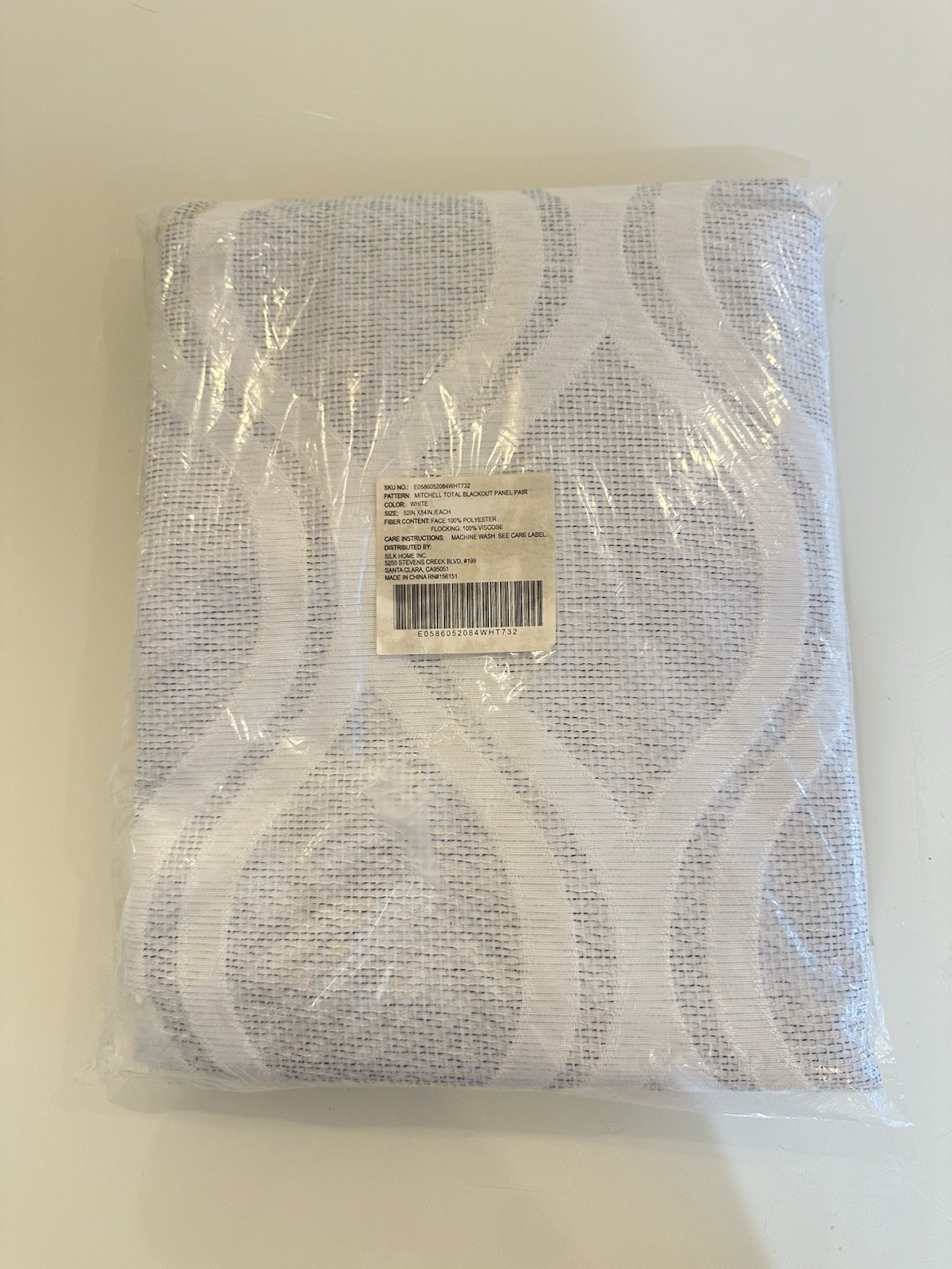 Sun Zero Lichtenberg Blackout Curtains Cream Color 52″ x 84″ (2pairs-104 x 84in)