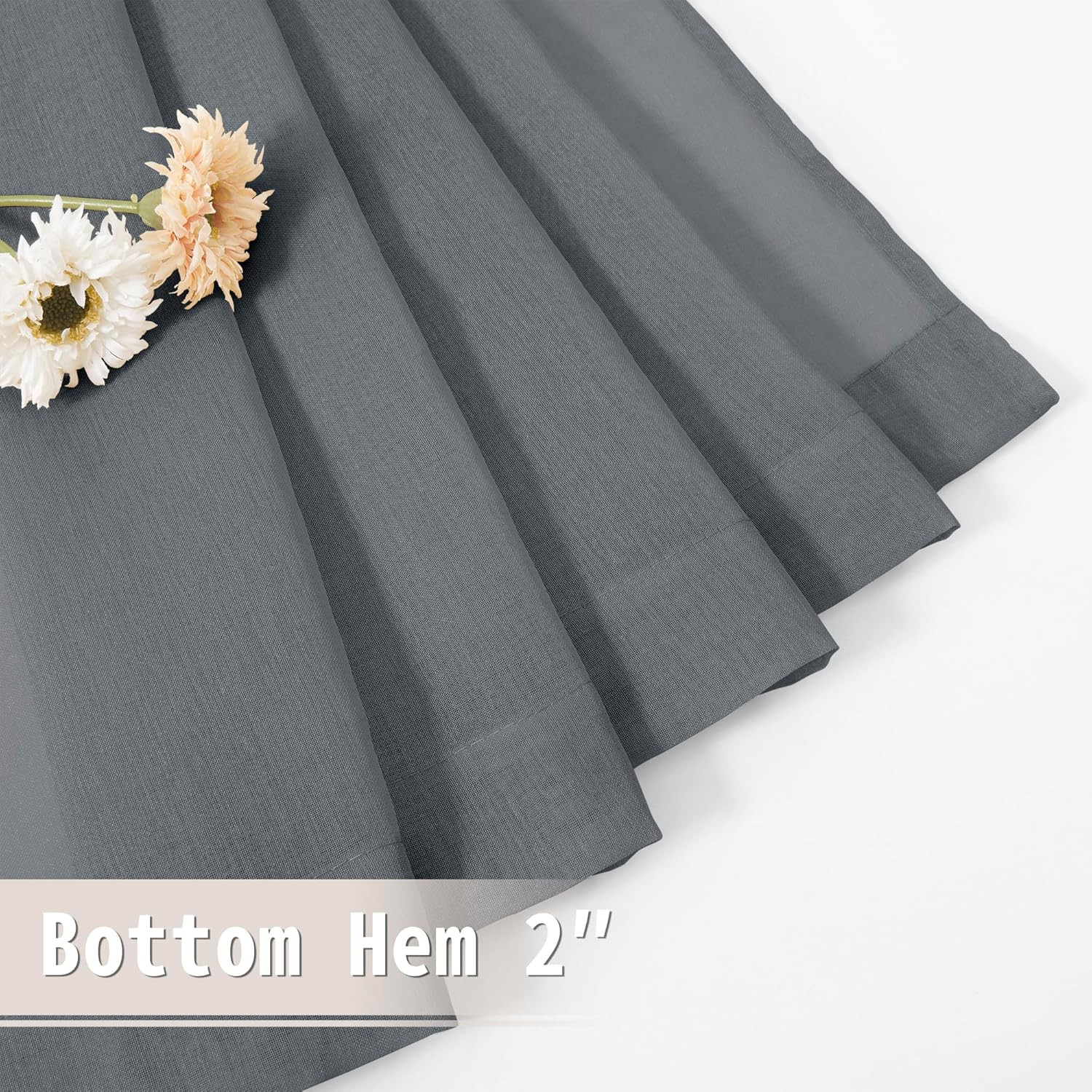 Small Sheer Door Curtain Closet Linen Textured Curtain Sheers Doorway Light Filt