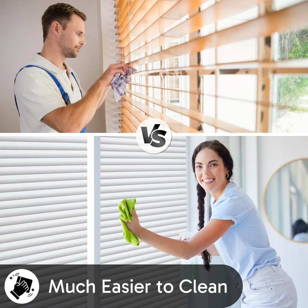 Rabbitgoo Window Film Privacy Bathroom Blinds Static Cling Frosted Glass Sticker