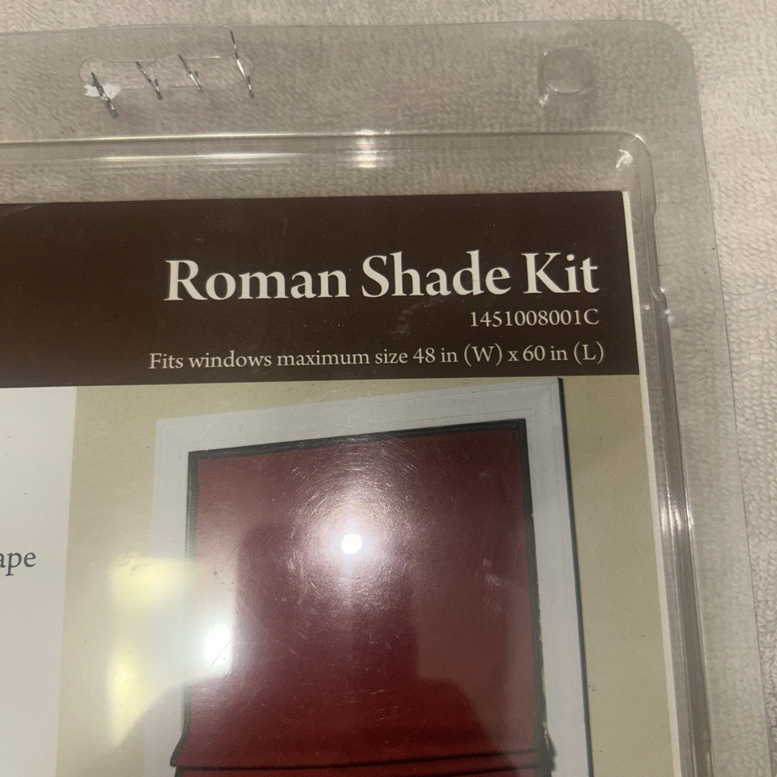 Conso Roman Shade Hardware Kit Window Home Decor Curtain 48″ x 60″