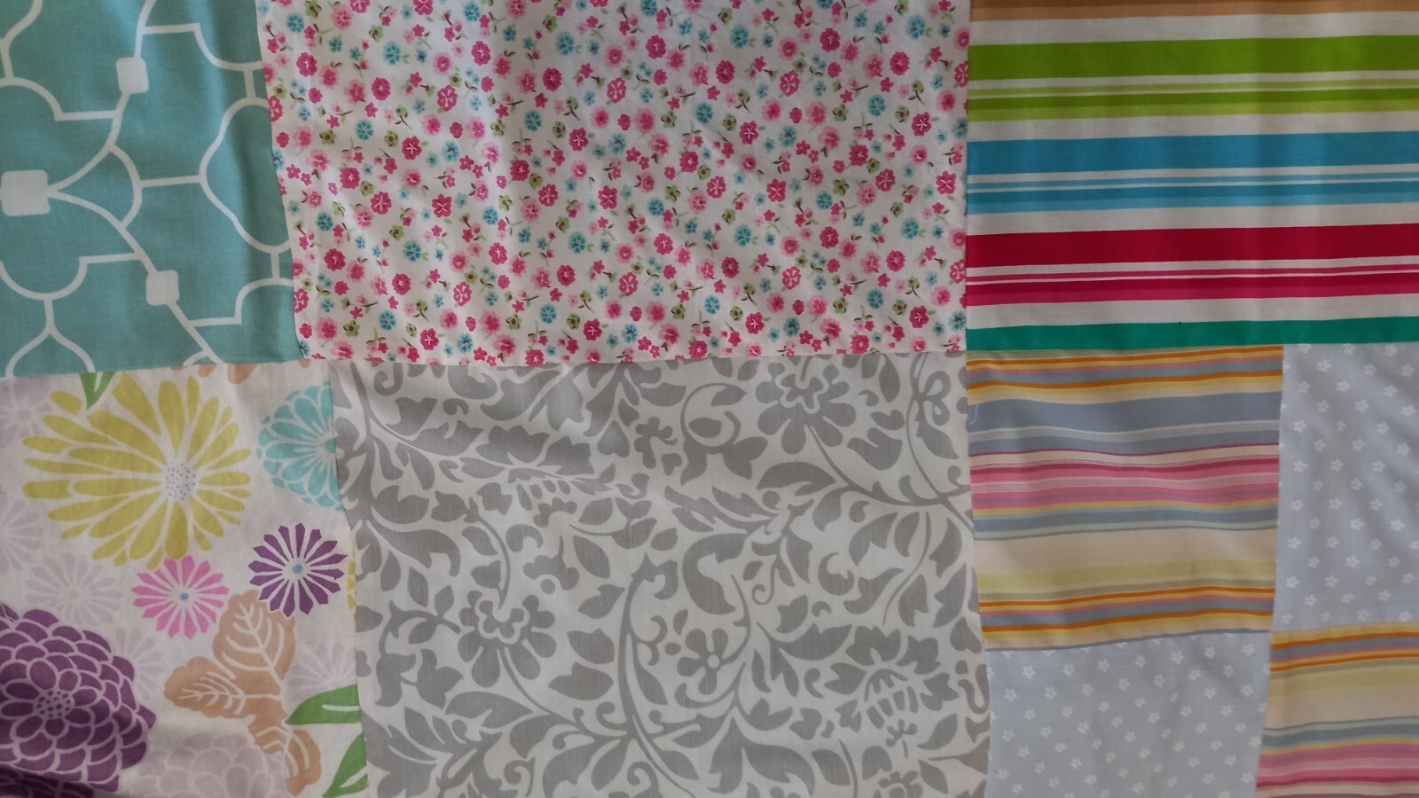 Gorgeous Boutique Handmade Patchwork Curtain/Rod Pocket Curtain (181cm x 161cm)