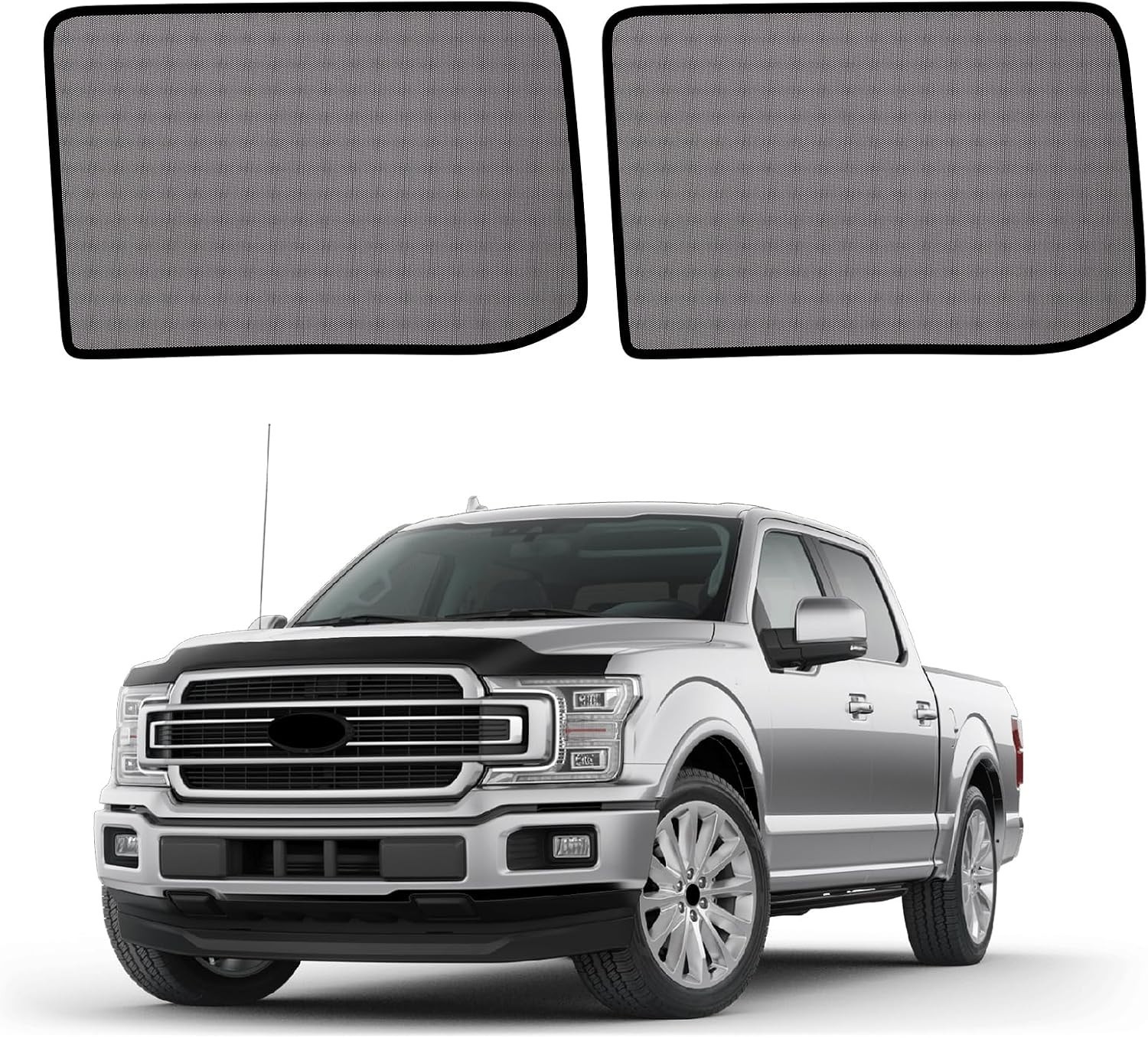 Superior Sun Protection Shades for F150 2015-2020 | Magnetic, Breathable Fabric