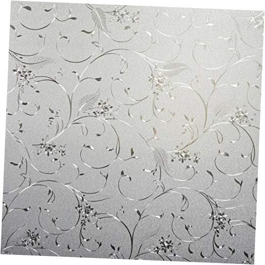 Window Privacy Film Static Cling Non-Adhesive Window Film Frosted Glass