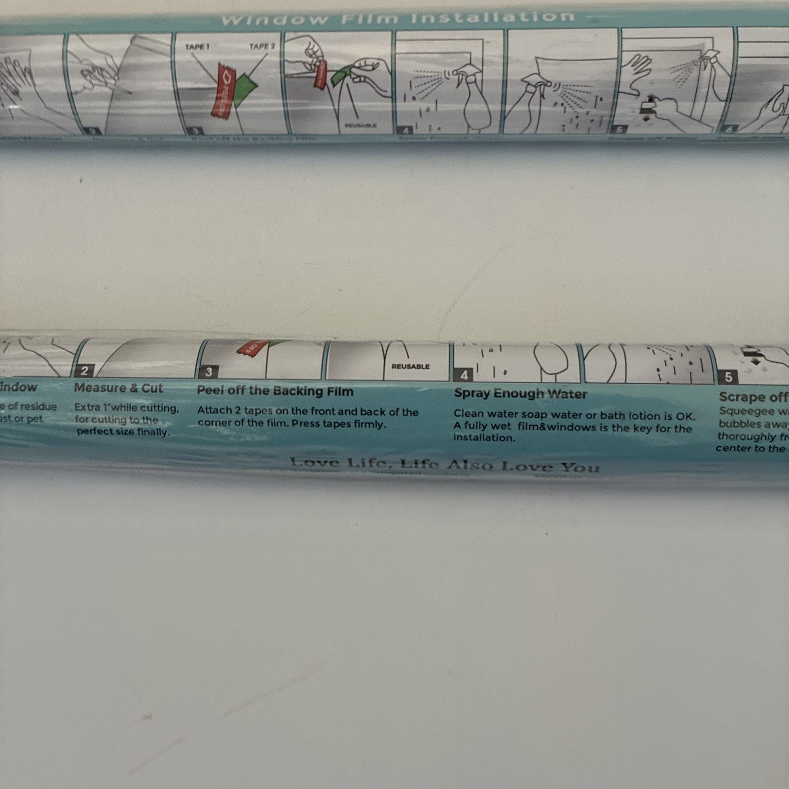Lot Of 2 Coavas One Way Privacy Window Film Reflective Tint Static Sz 17.5×78.7