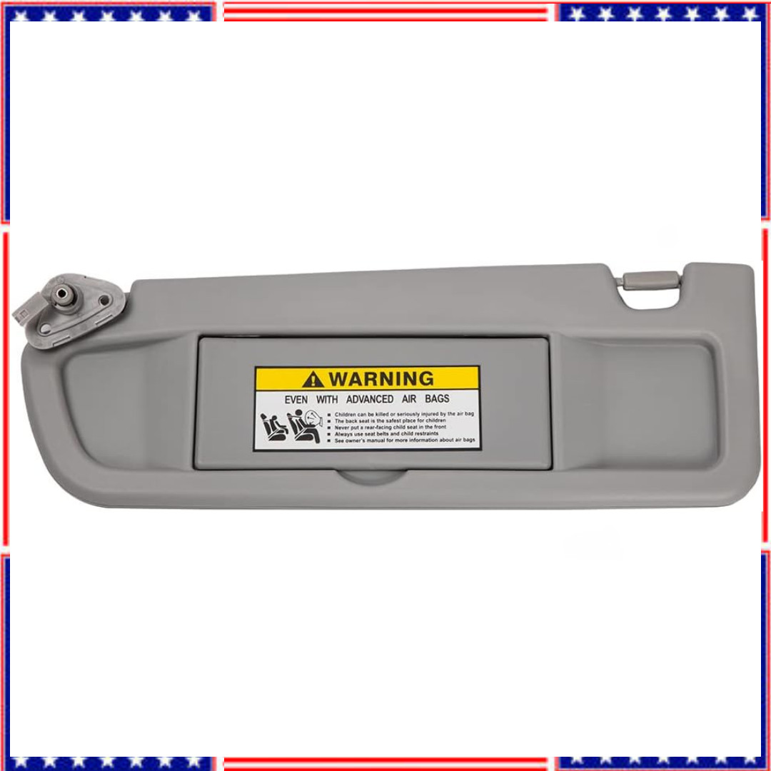 Gray Left Driver Side Sun Visor for Honda Civic 2006 2007 2008 2009 2010 2011 EX