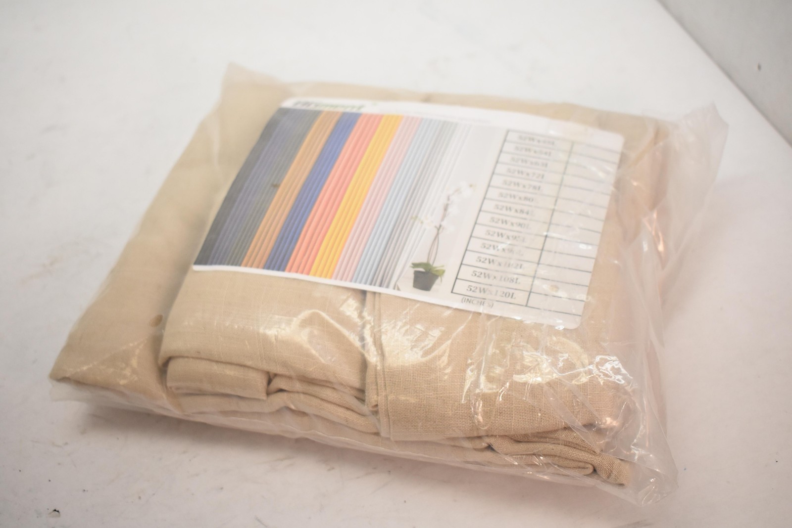 BGment Curtain Panel Beige Made To Measure Modern Window Drapes Home Decor