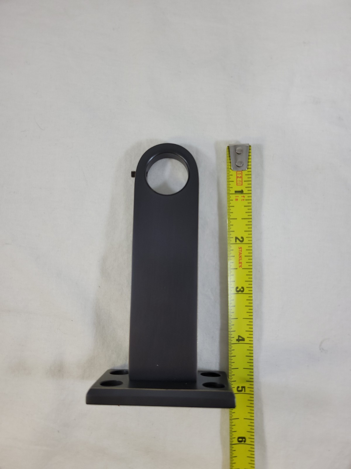Set of 2Restoration Hardware Montaigne End Brackets Small Black for 1/4 in Rods
