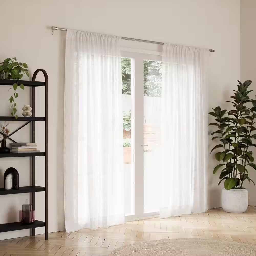 Cappa In. Curtain Rod 36 In.-66 In. Nickel