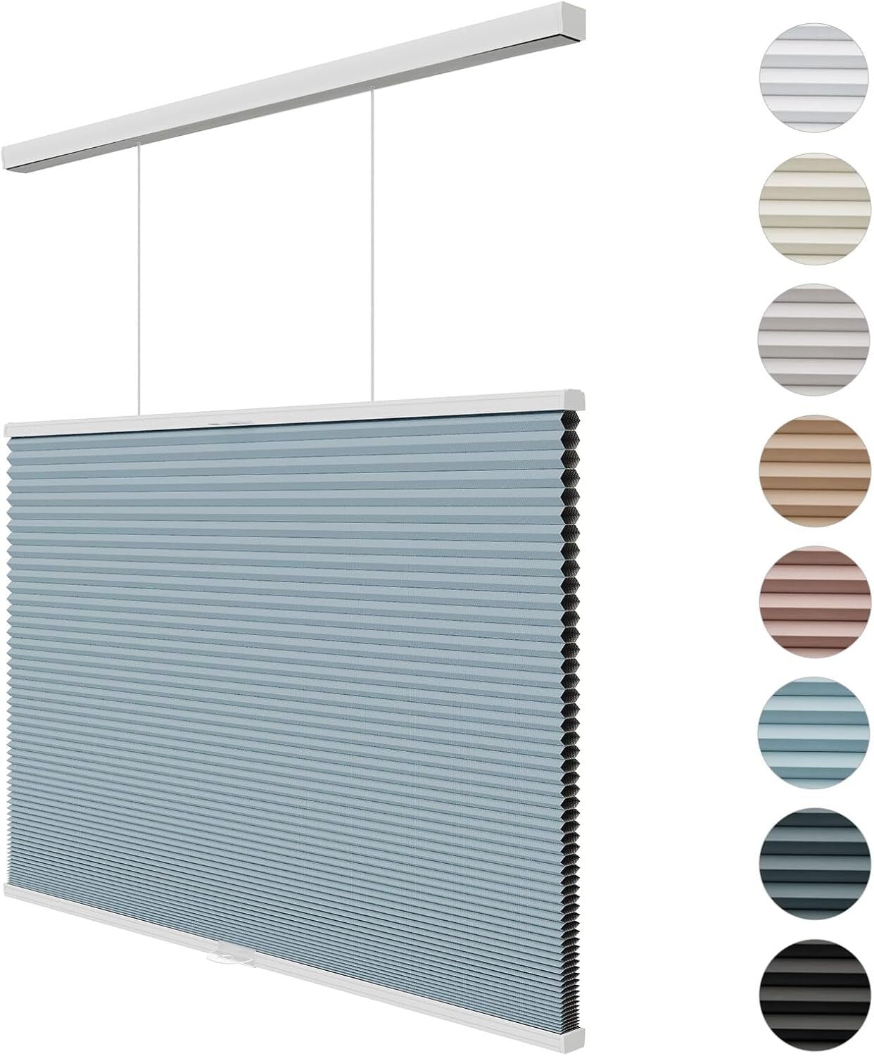 CUSTOM 100% Blackout Honeycomb Top Down Bottom Up Cellular Shades Window Blinds
