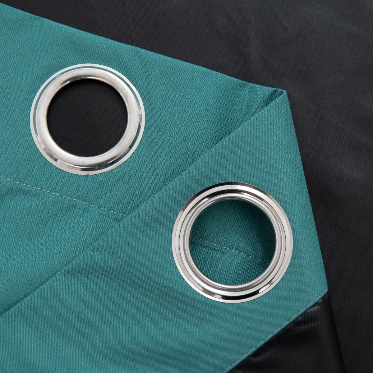 Pair of Blackout Curtains Set Eyelet Ring Top Ready Made Thick Thermal Curtain