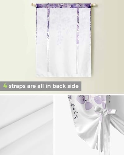 Eucalyptus,Romantic Elegant Flower Leaves 42″ x 54″ ( 107 x 137 cm) Purple