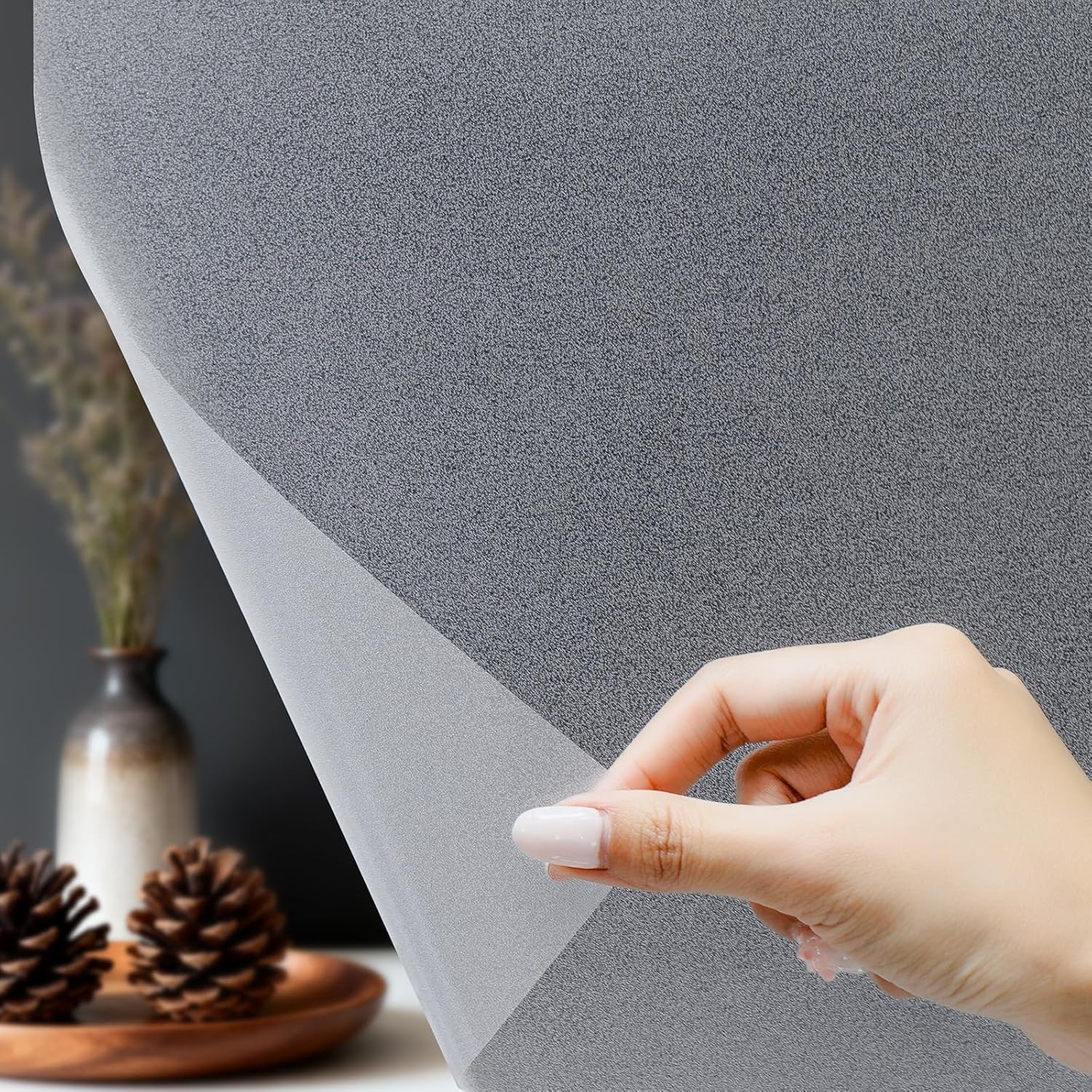 17.5×78.7 Inch Decorative Window Film – Easy Install Privacy Film for Renters