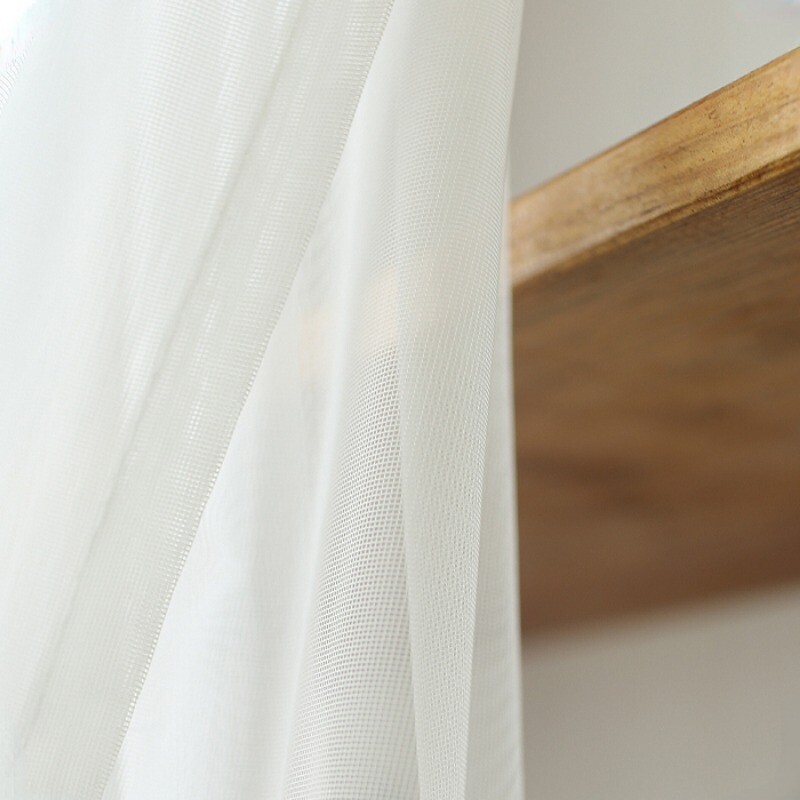Cute Mesh Splice Short Curtain Dust Proof Cherry Half Drape Bookshelf Door Decor