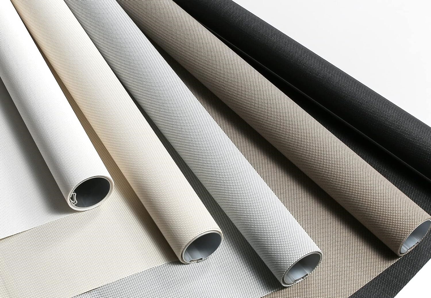 Custom Motorized Smart Roller Shades Blinds Solar Beige 5% W/W Alexa Google Home