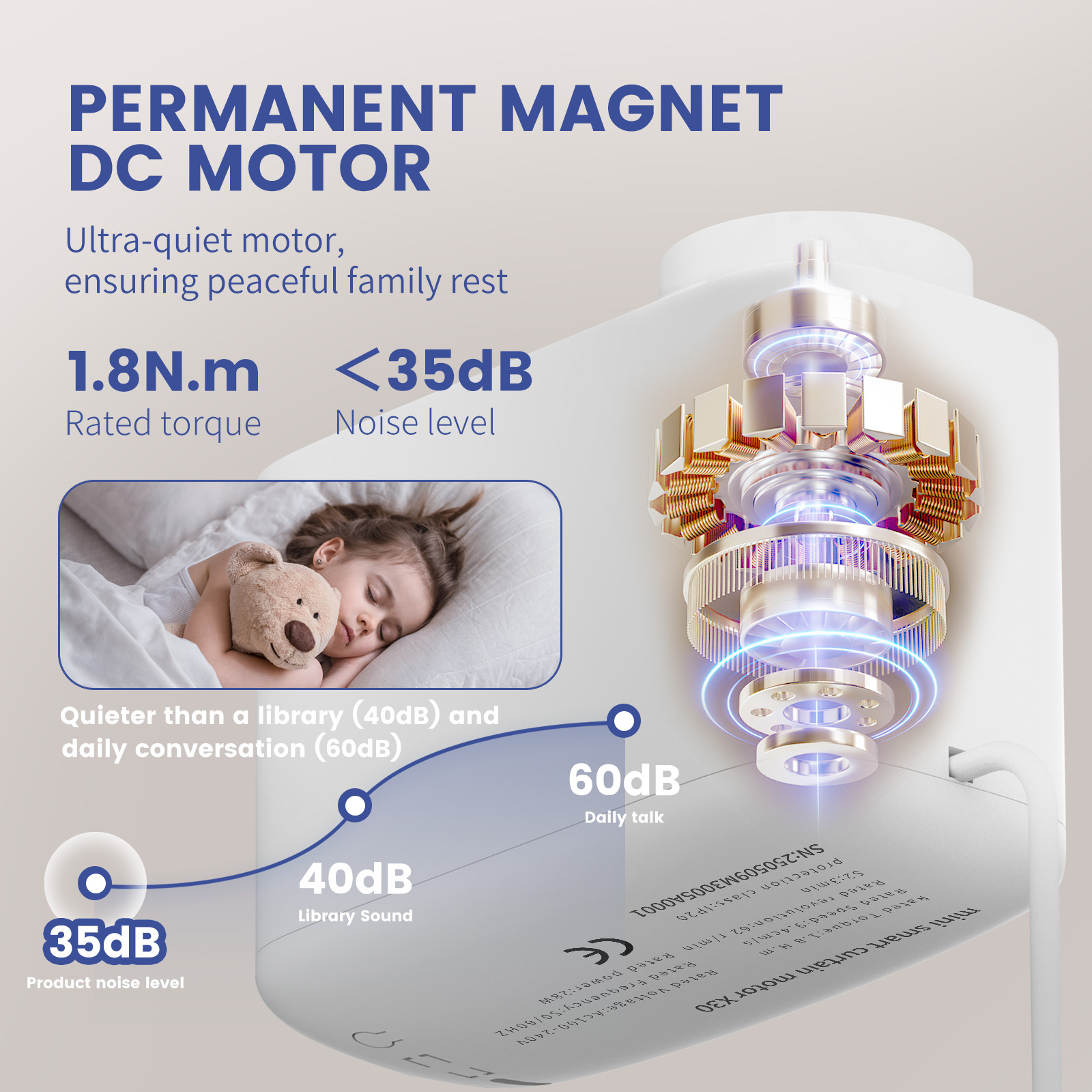 MINICURTAIN Mini30 Smart Curtain Motor (Mini Motor) – App/Voice/Remote Control