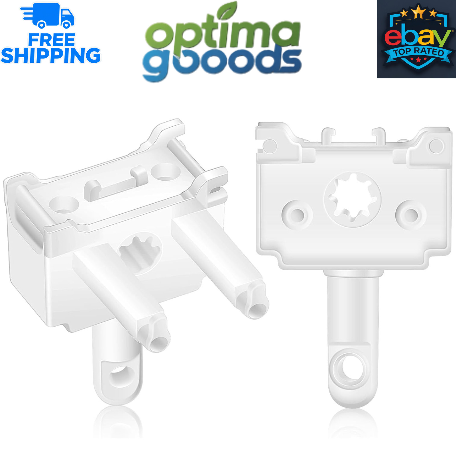 2 Pack Vertical Blind Wand Control Replacement White Window Blind Repair Parts