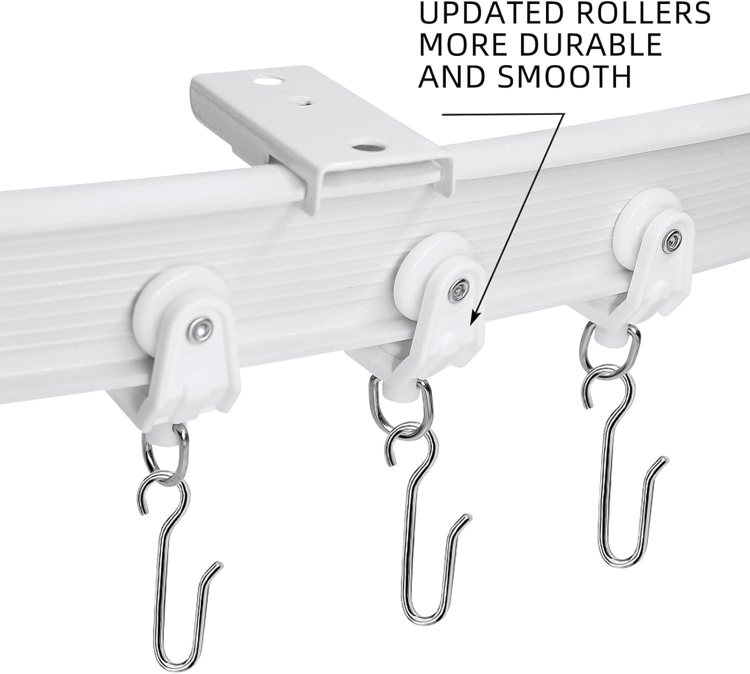 VRSS Flexible Bendable Curved Ceiling Curtain Track 1 Meter 3.3 Ft