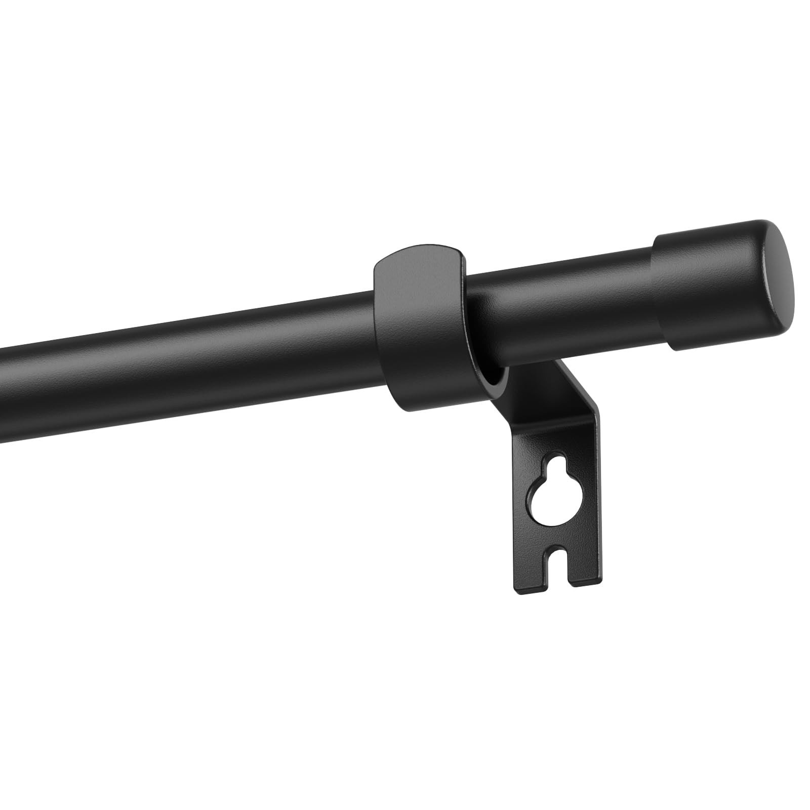 Alskarhem Black Curtain Rods for Windows 32 to 90 Inch,5/8 32″-90″,