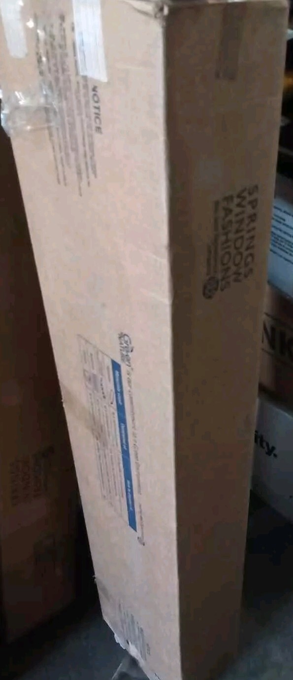white blinds 27in X 59in