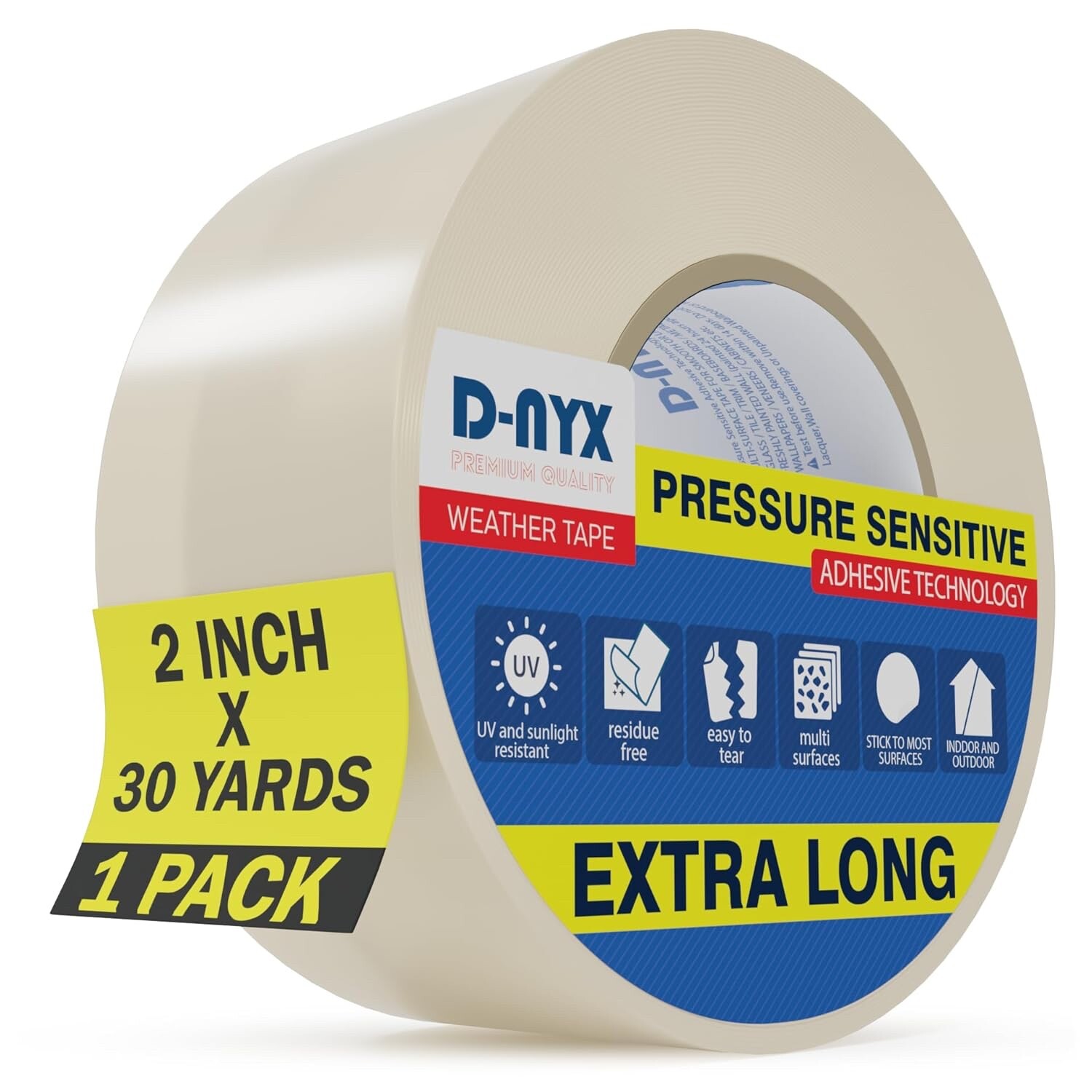 2”x30 FT. Interior/Exterior Clear Plastic Weather Seal Tape Cold For Low Temper