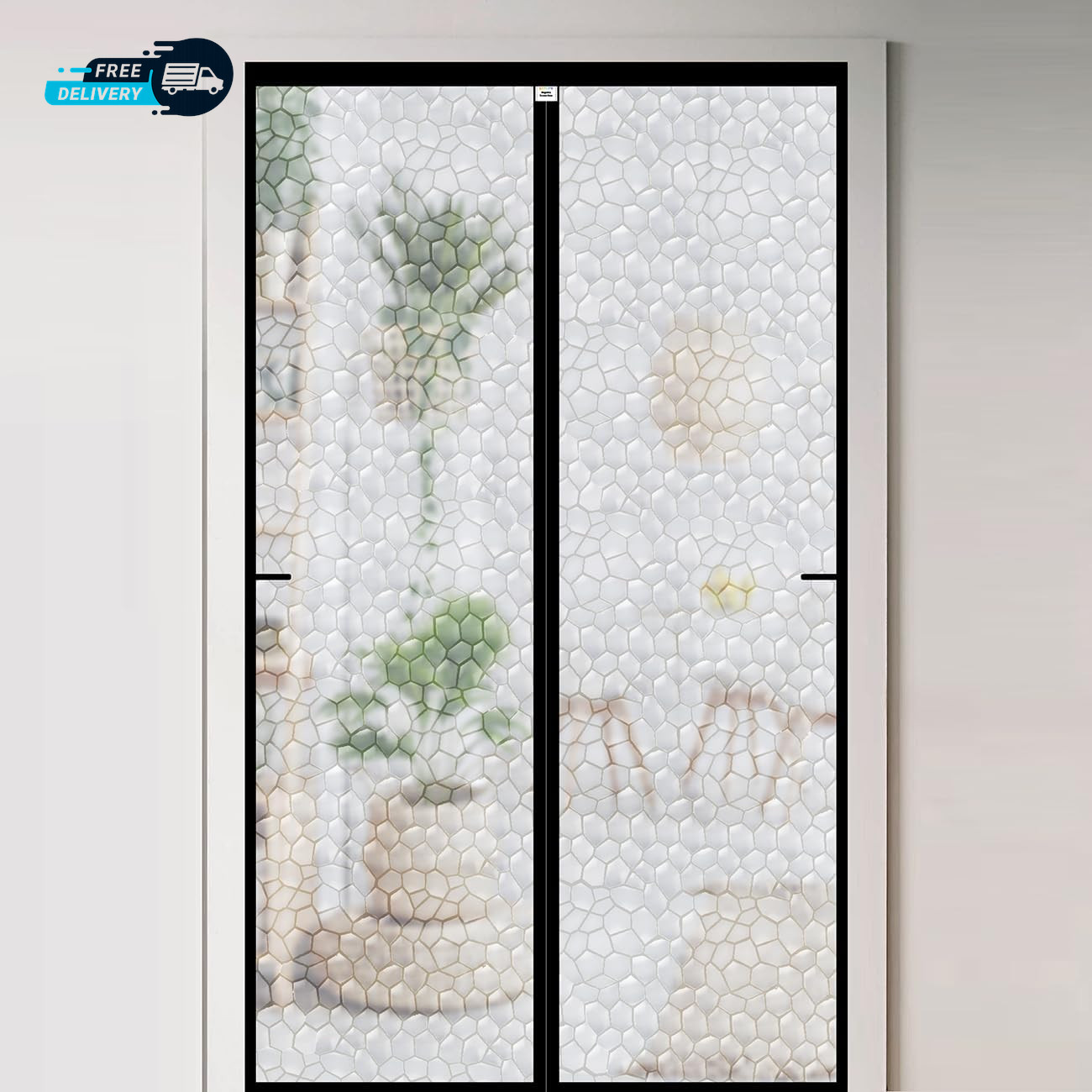 Magnetic Thermal Insulated Door Curtain 32 X 80 Inch Transparent Door Cover