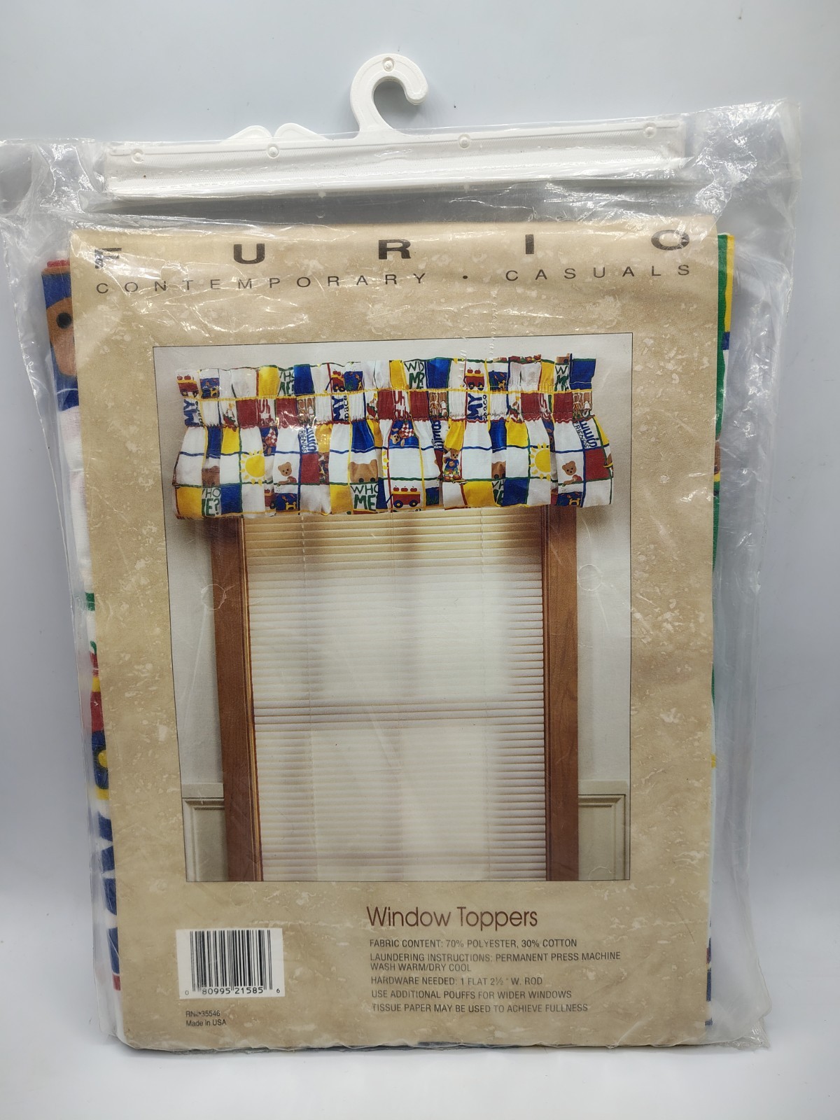 1990s Furio Contemporary Casuals Window Topper New NOS Bear Bears Kids Room Vtg