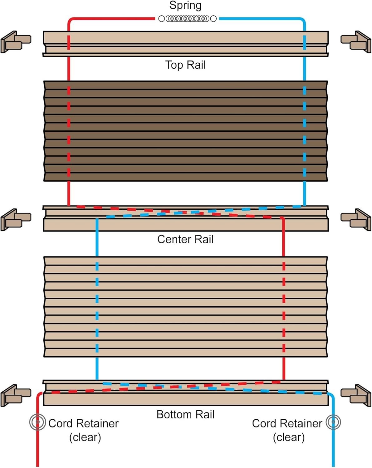 Restringing Kit for RV Pleated Shades – Tan Day & Night Repair Essentials