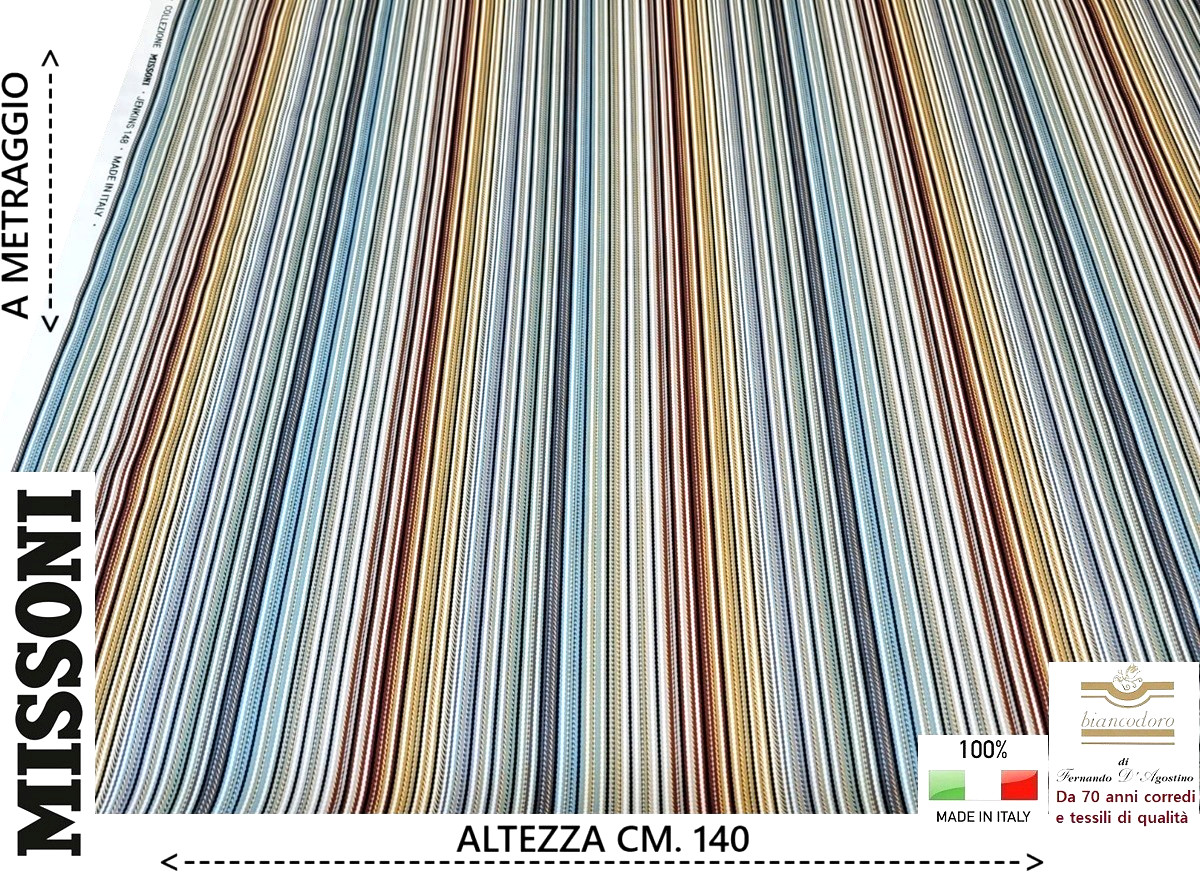 Fabric MISSONI by the meter height 140 cm. Furnishing upholstery curtains etc.