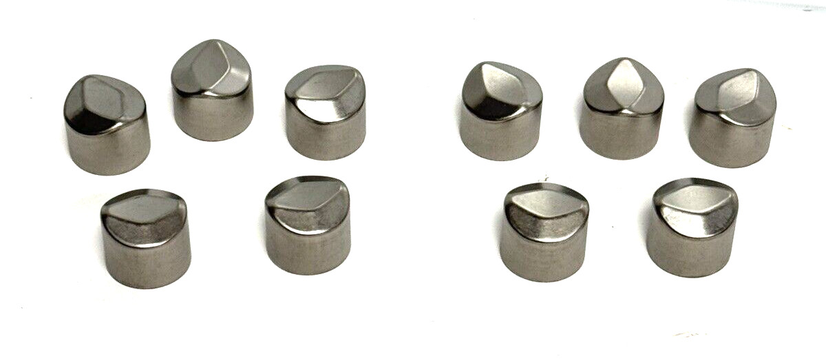 10-Pk Standard Die Stainless Steel Tube End Cap Diamond 3/4″ ID