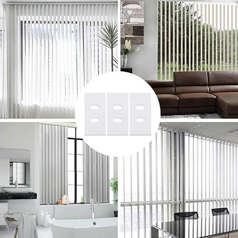 60 Pcs Vertical Blinds Replacement Slat Panels Blind Repair Tabs Kit Replacement