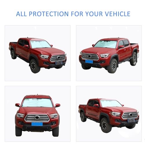 The Original Windshield Sun Shade for Tacoma 2006 Silver-coated Fabric Silver