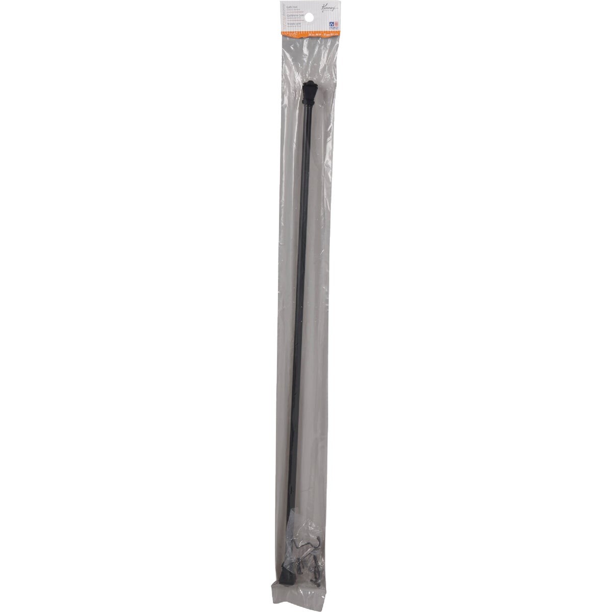 Kenney Amelia 28 In. To 48 In. 7/16 In. Black Standard Cafe Rod KN366/5NP Kenney