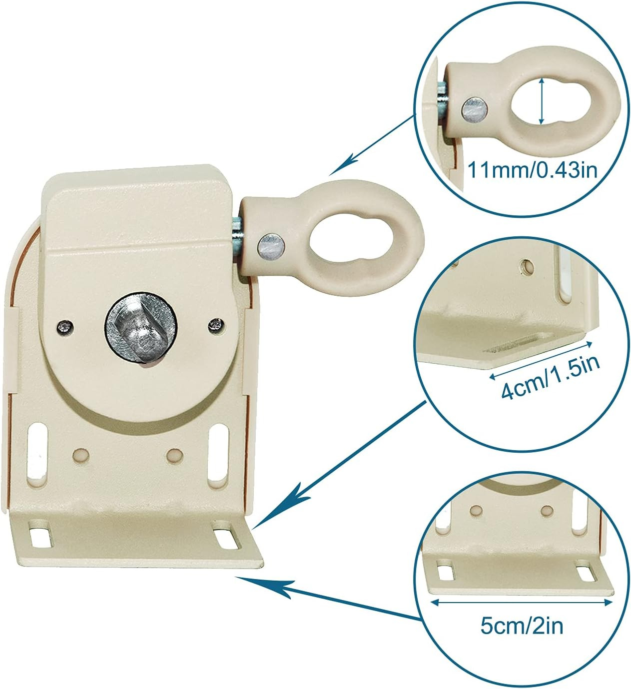 1 Pc Cordless Bracket Sunshade Replacement for Roller Blinds Universal Beige