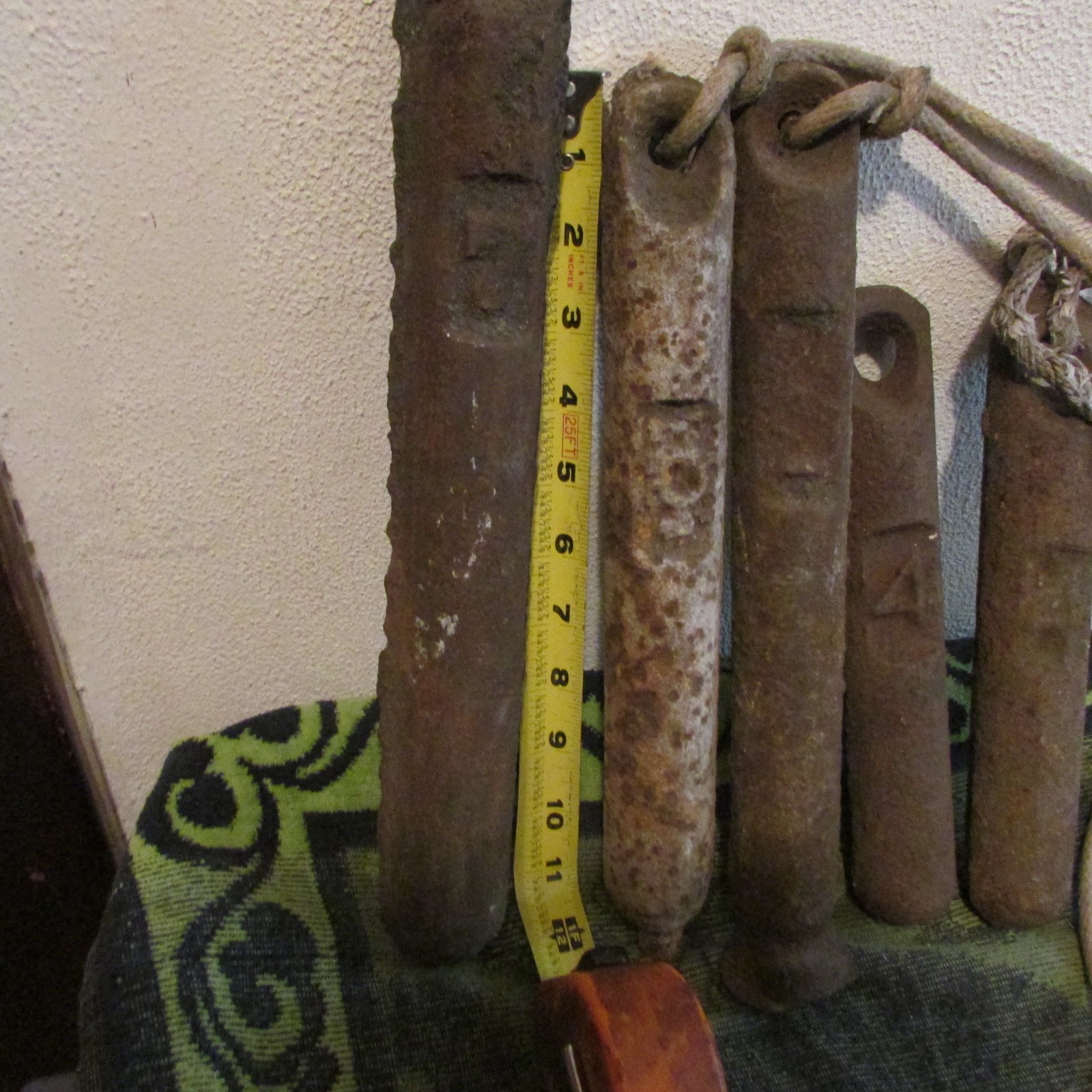 YOUR CHOICE: 100+ YEARS OLD CAST IRON WINDOW WEIGHTS. HOME DECOR, ANCHOR,