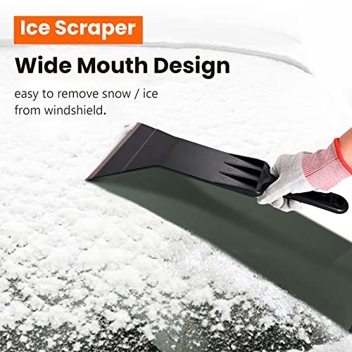 Window Tint Tools Bulldozer Squeegee Kit Wide Mouth & Scrubber Paddle Black