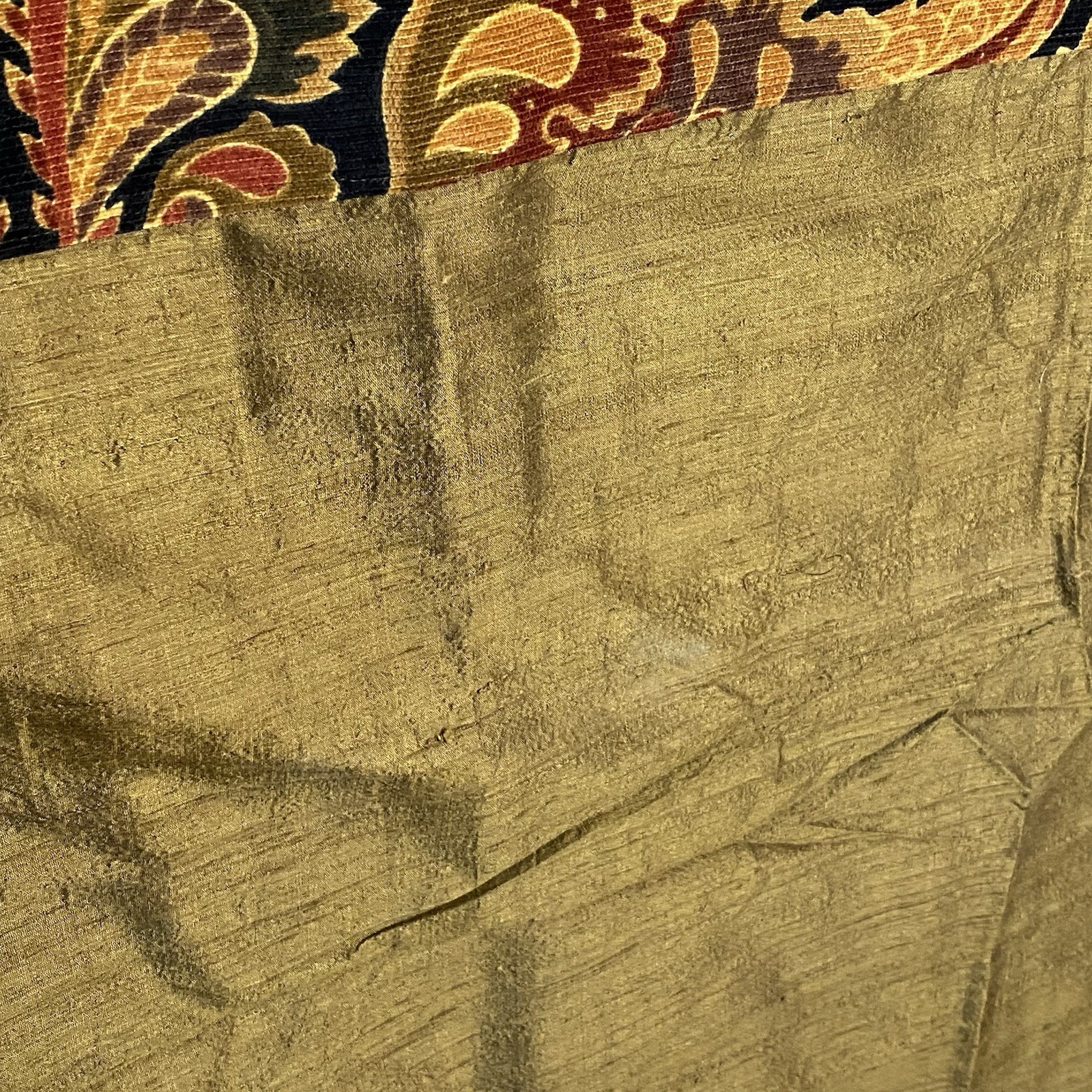 India’s Heritage Curtain Set Green Multi Brocade Silk Tab 41×118 Room Darkening
