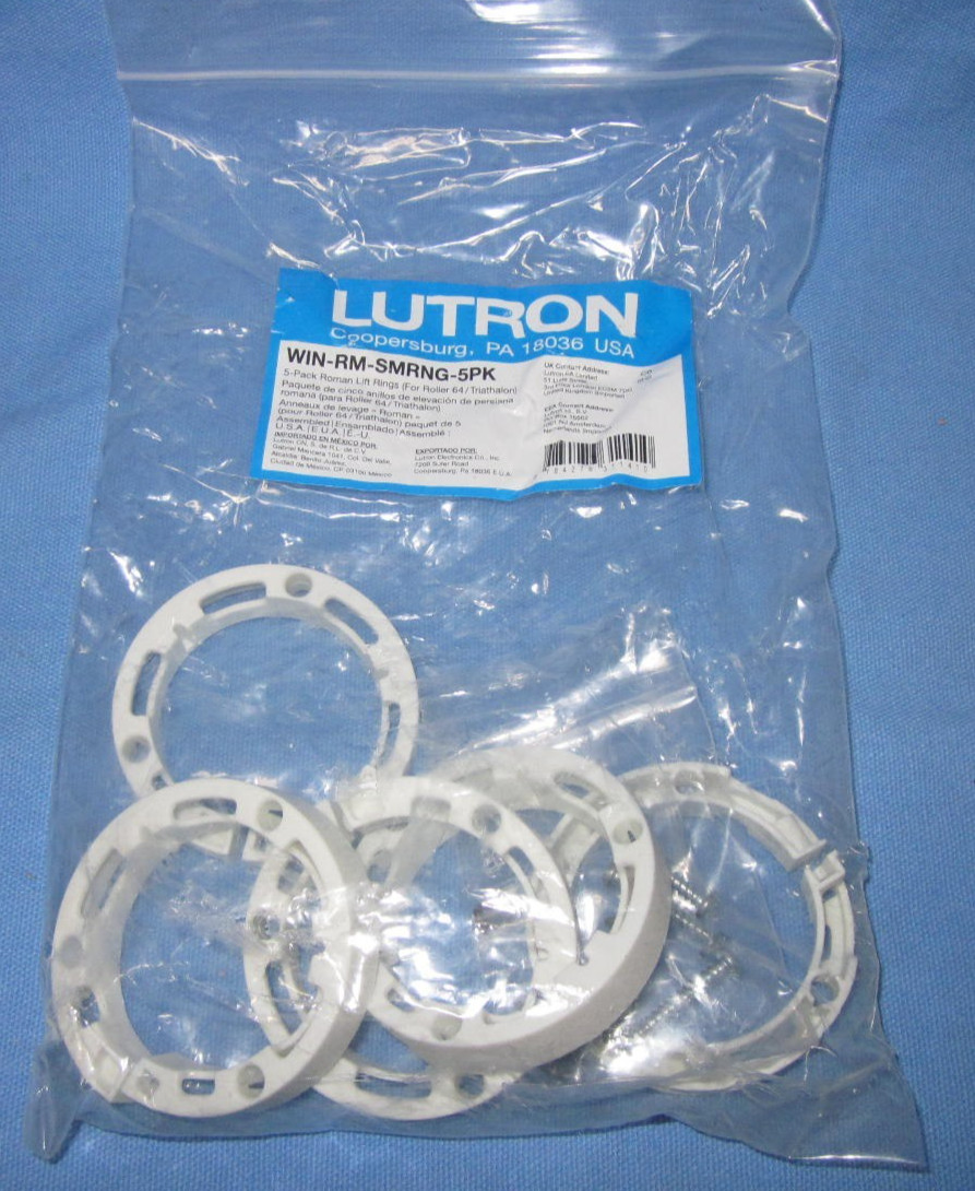 5-pack of Shade Lift Rings ~ Lutron WIN-RM-SMRNG-5PK