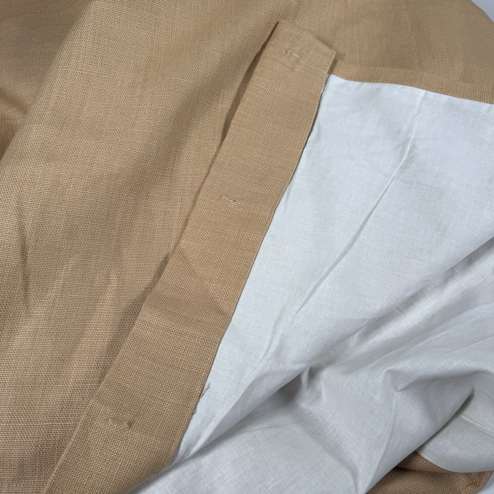 RH Restoration Hardware Belgian 100% Linen Curtain 1 Panel 50×108 Straw Tan 1 PC